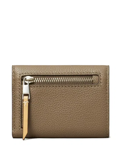Tory Burch Pebble Envelope Small Wallet In Brown