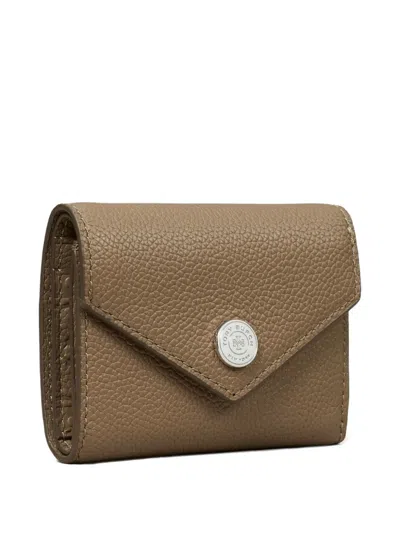 Tory Burch Pebble Envelope Small Wallet In Brown