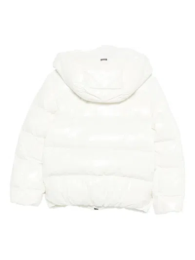 Herno Hooded Puffer Jacket In White
