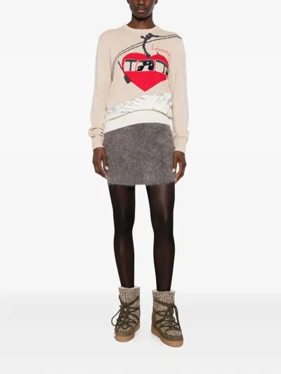 Mc2 Saint Barth New Queen C Jumper In Neutral