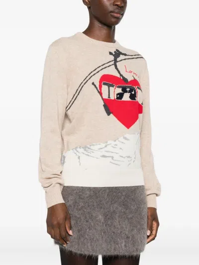 Mc2 Saint Barth New Queen C Jumper In Neutral