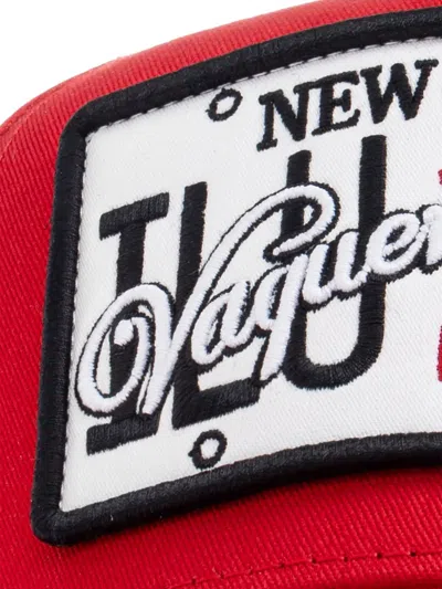 Dsquared2 Logo-patch Cap In Red