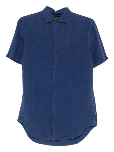 Superdry Linen Shirt In Blue