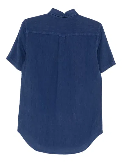 Superdry Linen Shirt In Blue