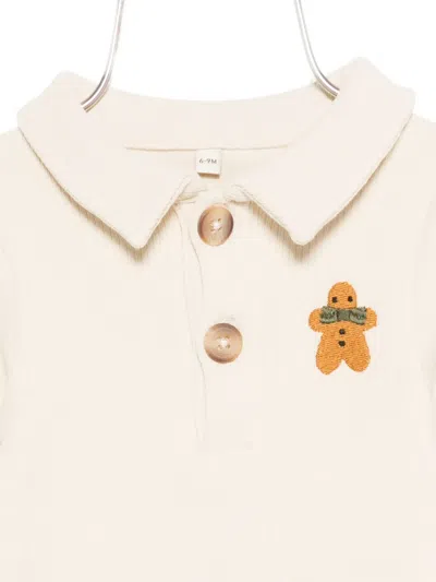 Donsje Ribbed Embroidered Body In Neutral