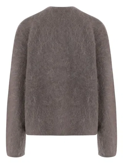 The Garment Roma Boyfriend Sweater Grey Melange In Gray