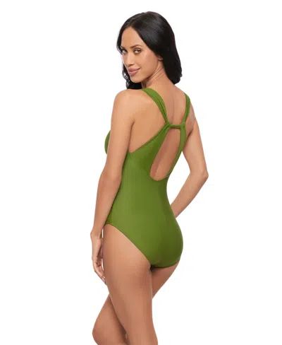Magicsuit Solid Dakota One Piece Swimsuit In Green