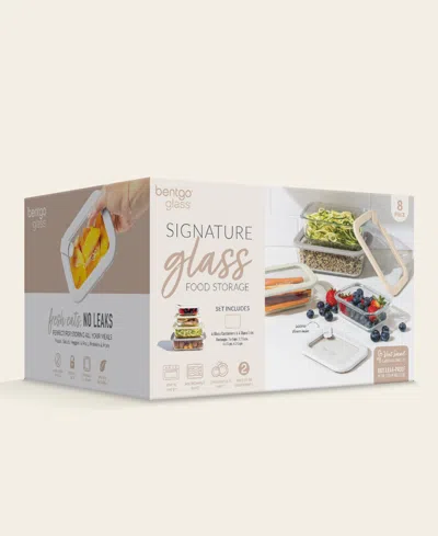 Bentgo Signature 8-pc. Glass Food Storage Set In Transparent