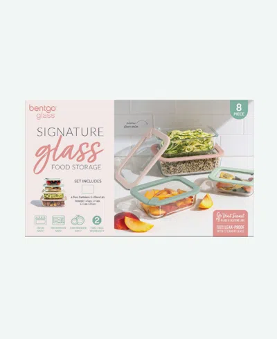 Bentgo Signature 8-pc. Glass Food Storage Set In Transparent