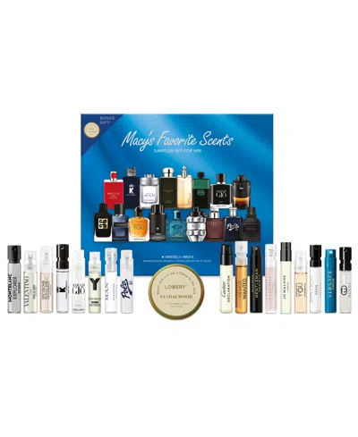 Created For Macy's Macy's 18-pc. Favorite Scents Sampler Set For Him Eau De Parfum Fragrance Kit In Transparent
