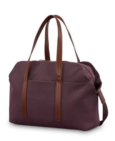 Samsonite Virtuosa Weekender Duffel Overnight Bag With Laptop Computer Sleeve In Burgundy