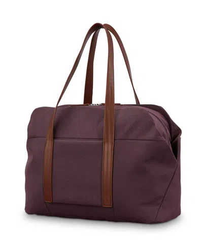 Samsonite Virtuosa Weekender Duffel Overnight Bag With Laptop Computer Sleeve In Burgundy