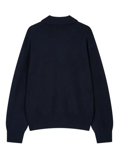 Studio Tomboy Button-down Cardigan In Blue