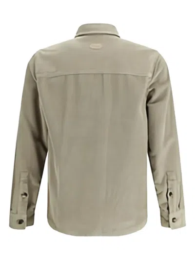 Jacob Cohen Corduroy Button-down Jacket In Neutral