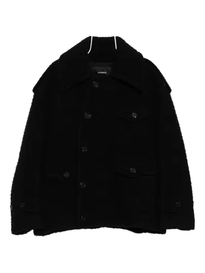 Songzio Single-breasted Coat In Black