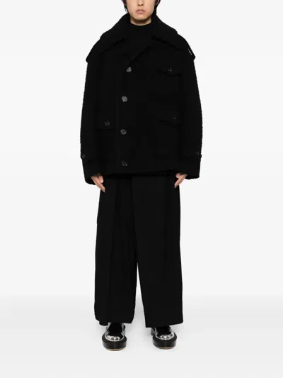 Songzio Single-breasted Coat In Black