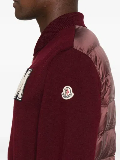 Moncler Zip-up Bomber Jacket In Red