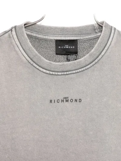 John Richmond Junior Logo-print Sweatshirt In Gray