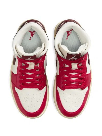 Jordan Air  1 Mid Sneakers In White