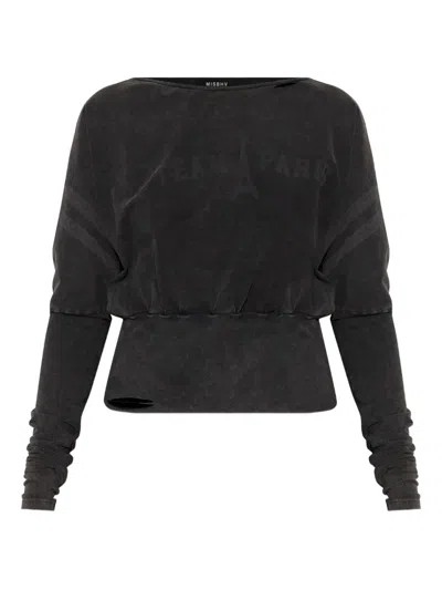 Misbhv Long-sleeve Top In Gray