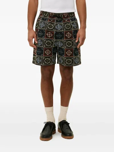 Les Deux Patchwork-embroidered Shorts In Multi