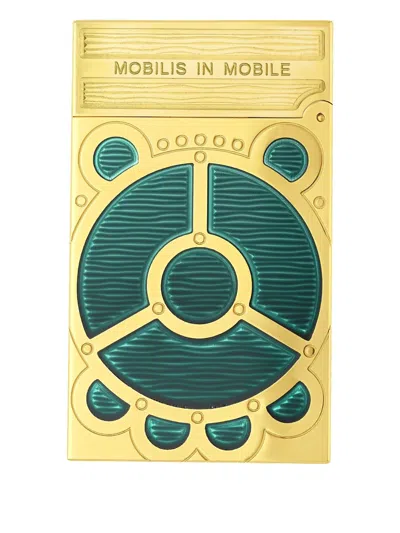 St Dupont Ligne 2 Embossed-detail Lighter In Green