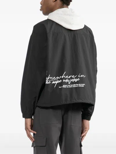 Aape By A Bathing Ape Logo-patched Jacket In Black