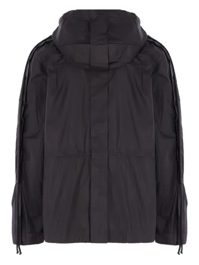 Craig Green High-collar Hooded Jacket In Black