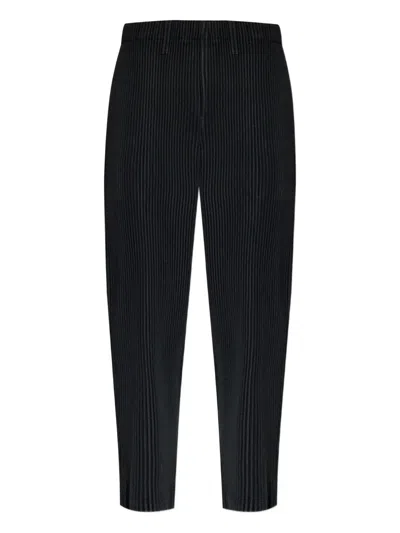 Issey Miyake Kersey Pleated Trousers In Black