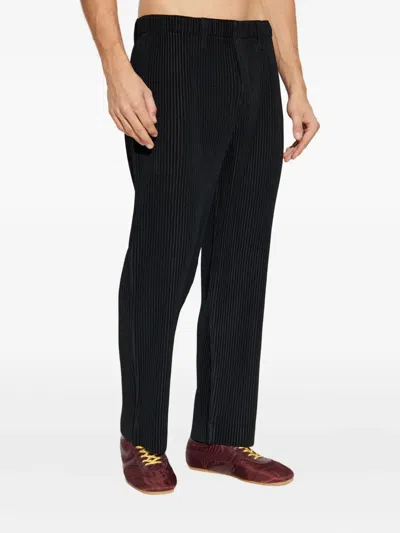 Issey Miyake Kersey Pleated Trousers In Black