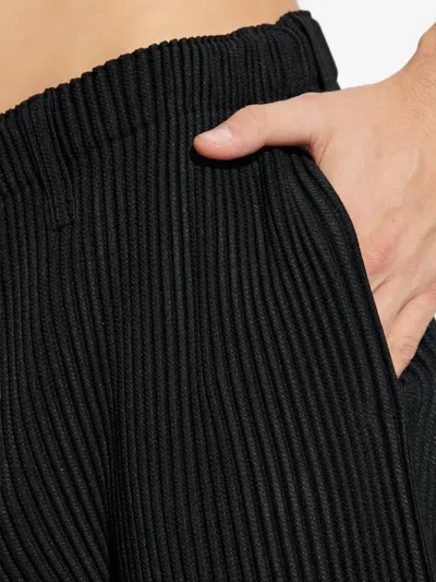 Issey Miyake Kersey Pleated Trousers In Black