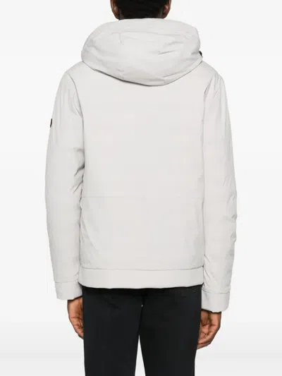 Peuterey Tailored Classic Coat With Minimalist Design In Gray