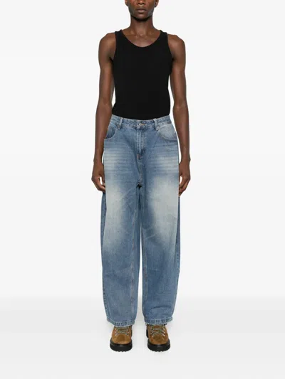 Kidsuper Button-fastening Jeans In Blue