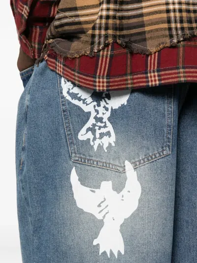 Kidsuper Button-fastening Jeans In Blue