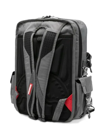 Sprayground Top Gun Patches Dlx Backpack In Gray