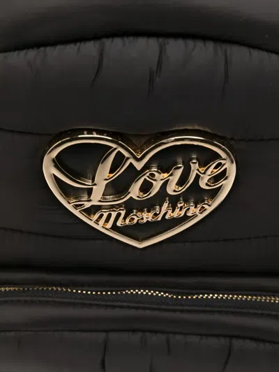 心形标牌绗缝双肩包