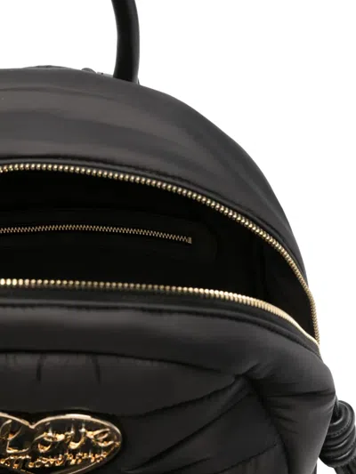 心形标牌绗缝双肩包