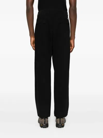 C.p. Company Cargo-pocket Trousers In Black