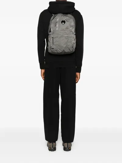 C.p. Company C.p.company Backpack With Lens Detail In Gray