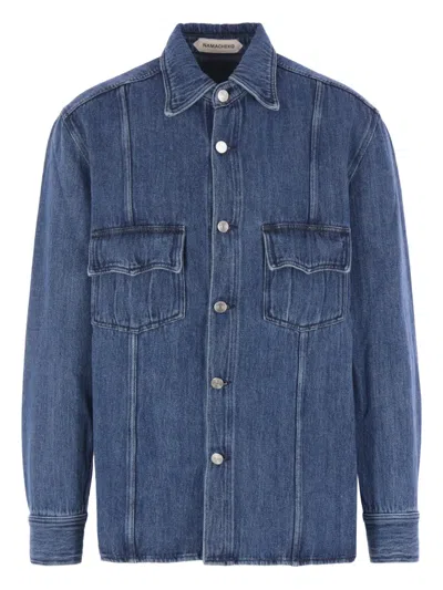 Namacheko Han Long-sleeve Denim Shirt In Blue