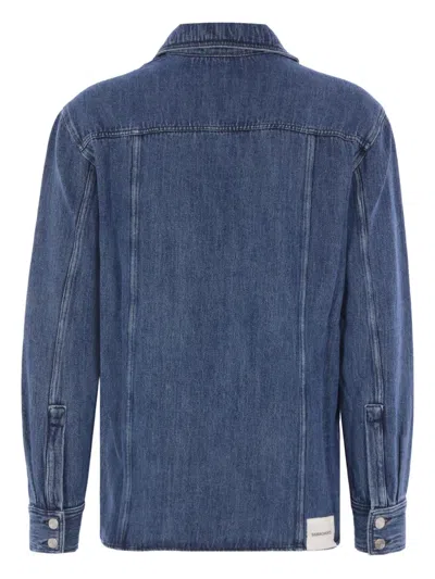 Namacheko Han Long-sleeve Denim Shirt In Blue