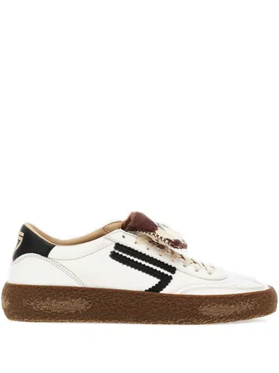 Puraai Logo-print Tab Sneakers In Neutral