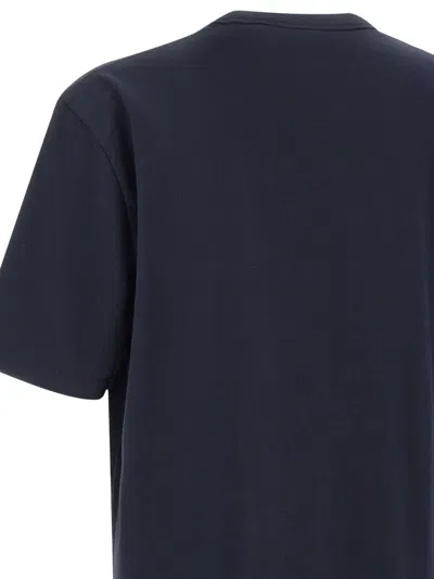 Hugo Boss Boss Men Cotton Jersey T-shirt With Logo In Blue