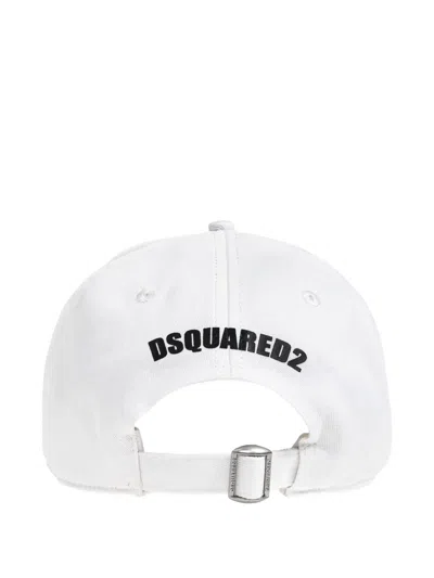 Dsquared2 Logo-print Baseball Cap In White