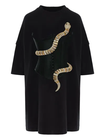 EVA 印花迷你连衣裙