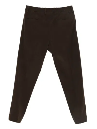 Daniele Alessandrini Pleat-detail Trousers In Brown
