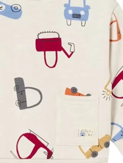 Mayoral Pocket Print Sweatshirt In Neutral