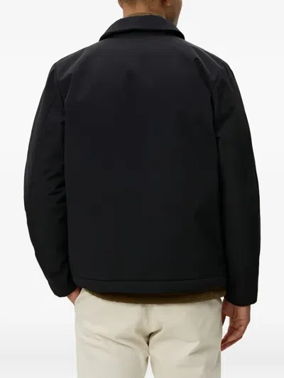 Les Deux Idris Padded Zip-up Jacket In Black