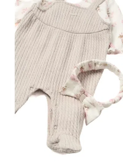 Mayoral Baby Romper And Headband Set In Neutral