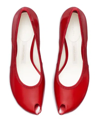 Tory Burch 90mm Peep-toe Pumps In Red